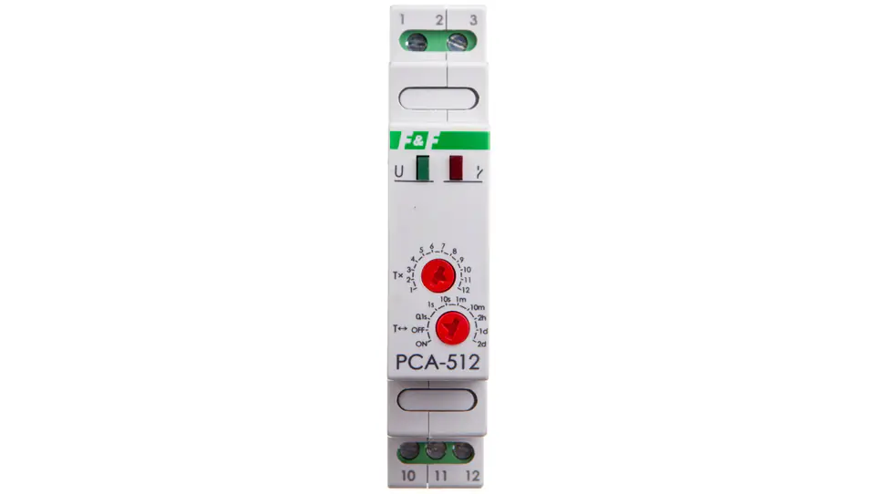 ⁨Timer 1P 10A 0,1sek-576h 24V AC/DC delayed shutdown PCA-512-24V⁩ at Wasserman.eu