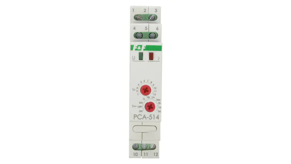 ⁨Timer 1P 10A 0,1sec-576h 230V AC, 24V AC/DC Delayed Shutdown PCA-514DUO⁩ at Wasserman.eu