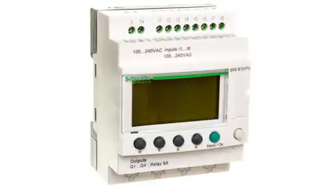 ⁨Przekaźnik programowalny 100-240V AC 8we 4wy Zelio Logic SR2B121FU⁩ w sklepie Wasserman.eu