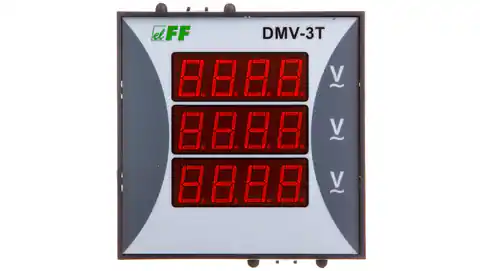 ⁨Woltomierz 3-fazowy cyfrowy modułowy 100-300V AC dokładność 0,5 TrueRMS DMV-3T⁩ w sklepie Wasserman.eu