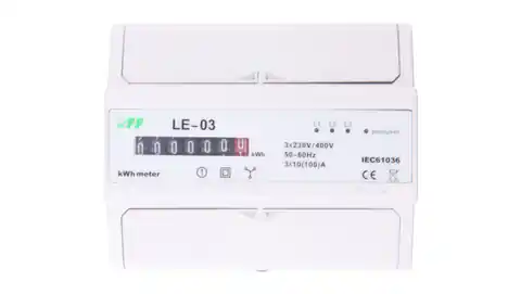 ⁨Electricity meter 3-phase 100A 230/400V with cylinder display LE-03⁩ at Wasserman.eu