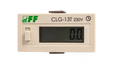 ⁨Licznik czasu pracy 110-240V AC/DC 6 znaków cyfrowy tablicowy 48x24mm CLG-13T 230V⁩ w sklepie Wasserman.eu
