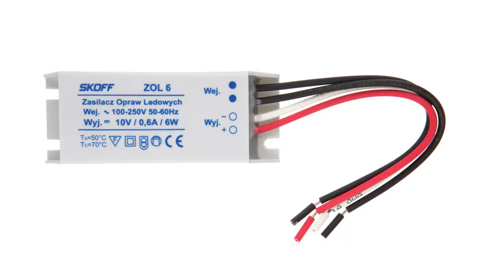 ⁨LED Power Supply 10V ZOL 6/10V-6W 02-03-01-01-0005⁩ at Wasserman.eu