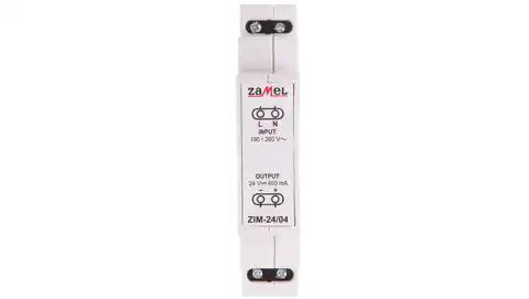 ⁨Switch Mode Power Supply 230VAC/24VDC 0,4A ZIM-24/04 EXT10000162⁩ at Wasserman.eu