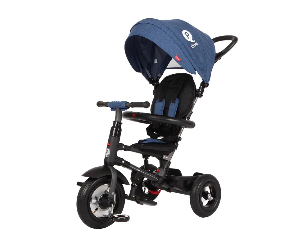 ⁨Qplay Tricycle Rito Rubber Blue⁩ at Wasserman.eu