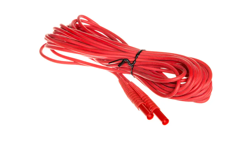 ⁨Test lead 10m red /banana plugs/ WAPRZ010REBB⁩ at Wasserman.eu