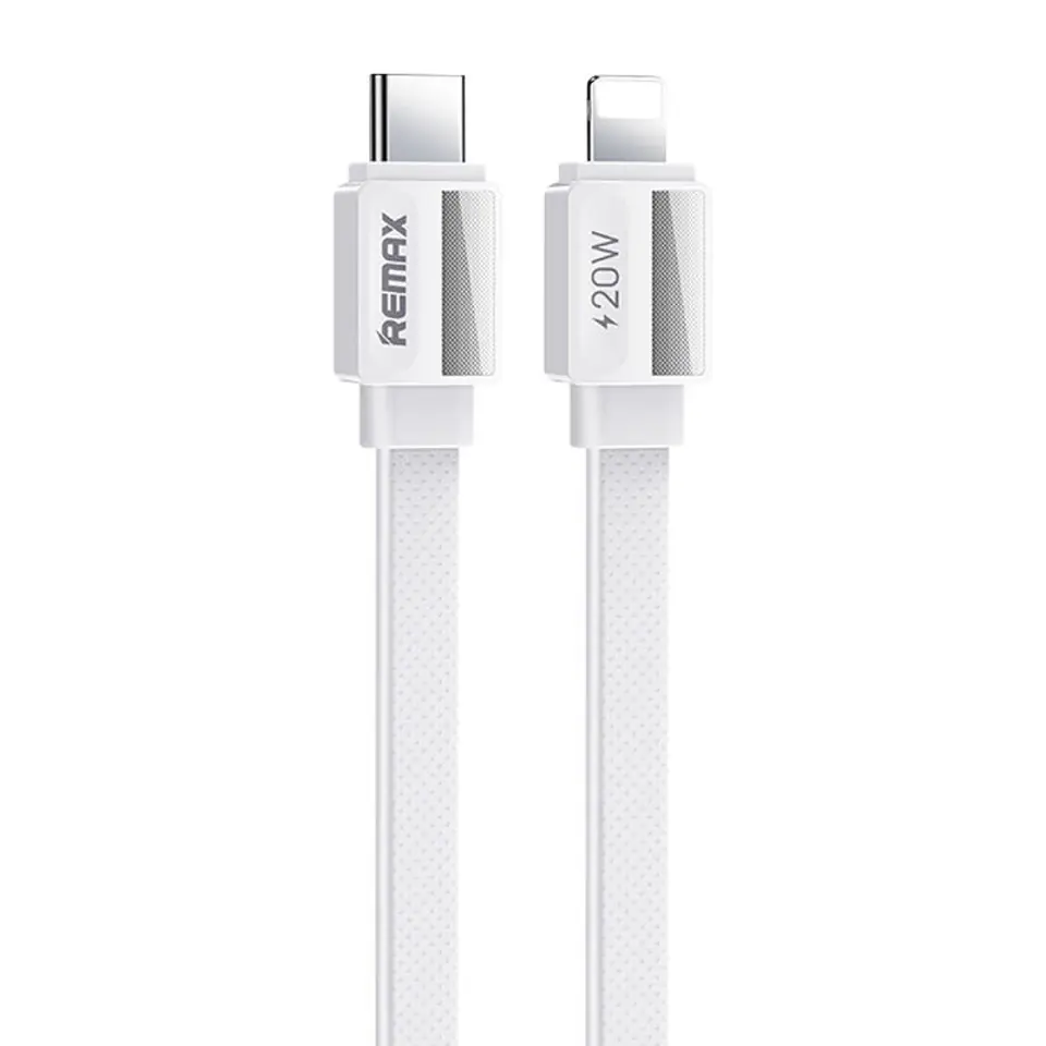 ⁨Kabel USB-C-lightning Remax Platinum Pro, RC-C050, 20W (biały)⁩ w sklepie Wasserman.eu