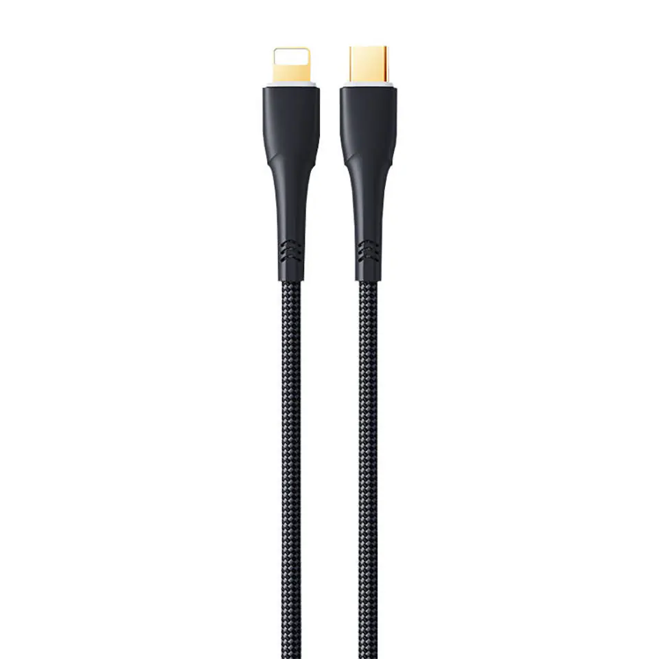 ⁨Kabel USB-C do Lightning Remax Bosu RC-C063, 1,2m, 20W (czarny)⁩ w sklepie Wasserman.eu