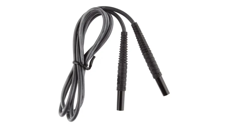 ⁨Test lead 1,2m black /banana plugs/ WAPRZ1X2BLBB⁩ at Wasserman.eu