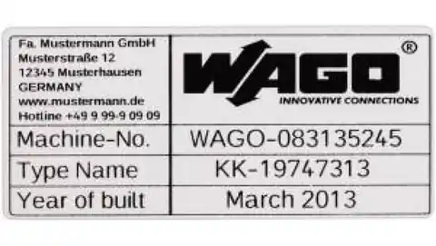 ⁨Etykieta samoprzylepna z poliestru o wymiarach 44x99mm srebrna 210-804⁩ w sklepie Wasserman.eu