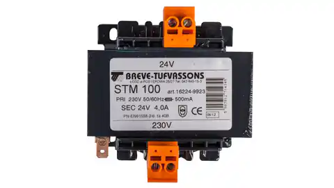 ⁨1-phase transformer STM 100VA 230/24V 16224-9923⁩ at Wasserman.eu
