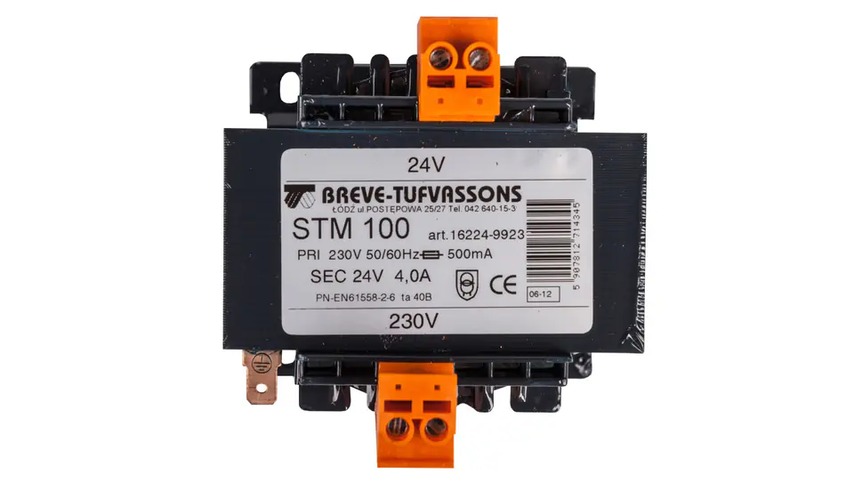 ⁨Transformator 1-fazowy STM 100VA 230/24V 16224-9923⁩ w sklepie Wasserman.eu