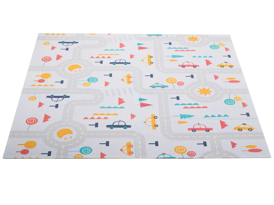 Mata edukacyjna piankowa dwustronna składana ulica las 177 x 158 cm w sklepie Wasserman.eu