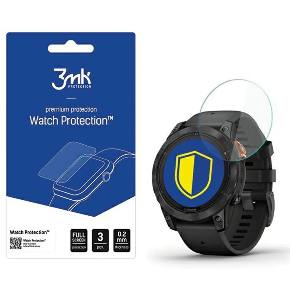 ⁨3MK FlexibleGlass Watch Garmin Fenix 7Pro Solar Szkło Hybrydowe⁩ w sklepie Wasserman.eu