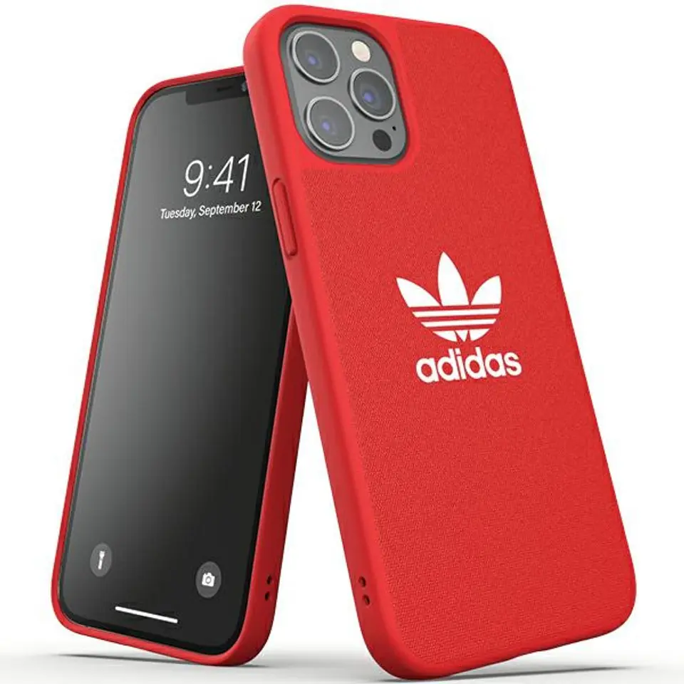 ⁨Adidas Moulded Case Canvas iPhone 12 Pro Max czerwony/red 42270⁩ w sklepie Wasserman.eu