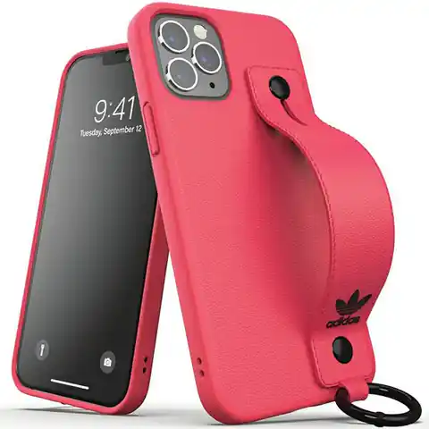 ⁨Adidas OR Hand Strap Case iPhone 12/12 Pro 6,1" różowy/pink 42397⁩ w sklepie Wasserman.eu