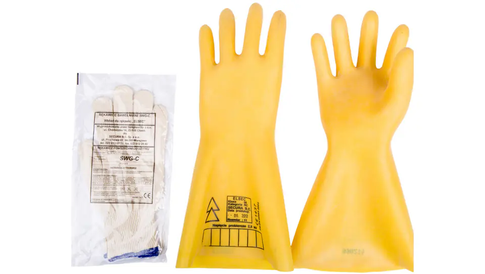⁨Electrical insulating gloves ELSEC 2.5 KV size 11 E06NR-03280100101⁩ at Wasserman.eu