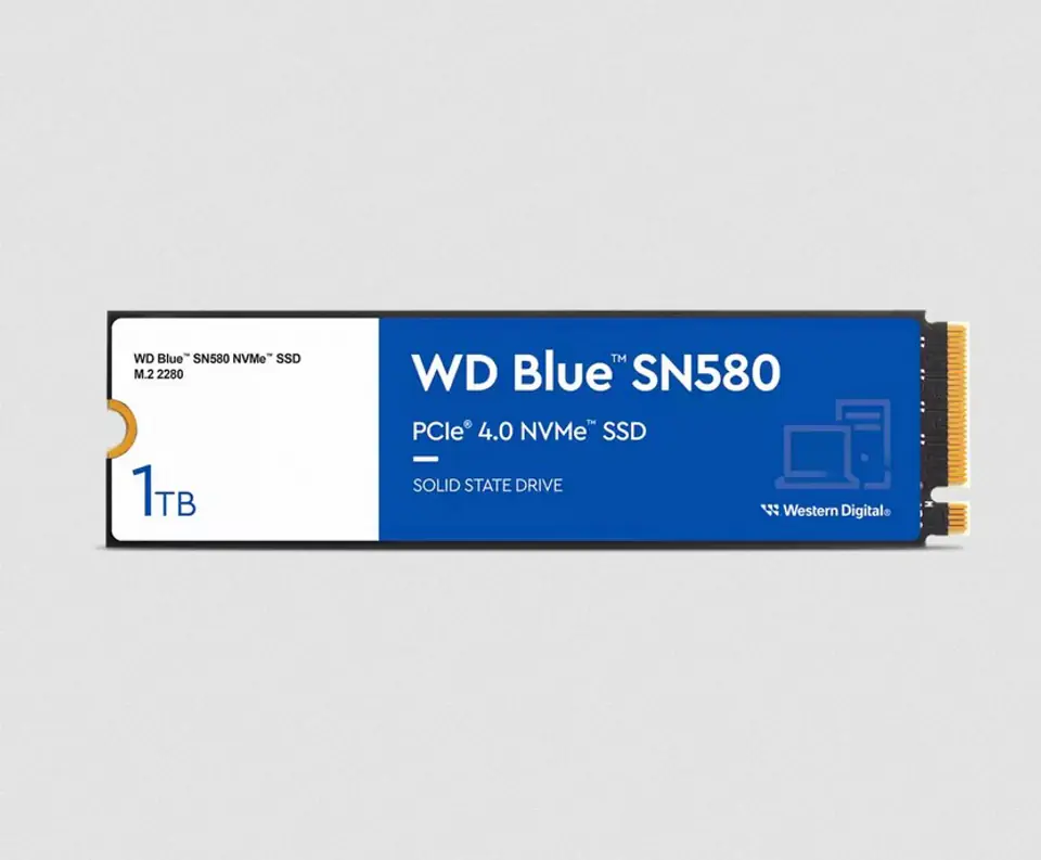 ⁨Western Digital Blue SN580 M.2 1 TB PCI Express 4.0 TLC NVMe⁩ at Wasserman.eu