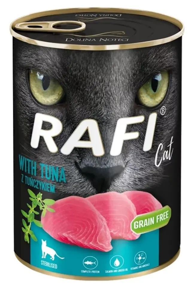 ⁨DOLINA NOTECI Rafi Cat Adult z tuńczykiem - mokra karma dla kota - 400 g⁩ w sklepie Wasserman.eu