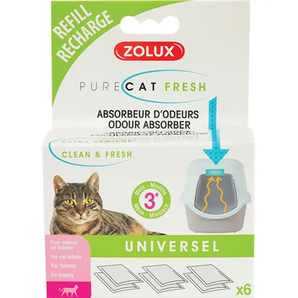 ⁨ZOLUX Purecat Fresh Odor absorber cartridges⁩ at Wasserman.eu