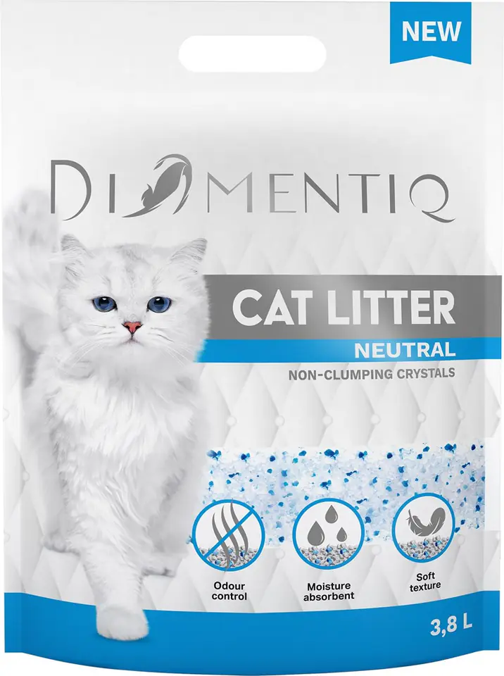 DIAMENTIQ Żwirek Neutralny niezbrylający się 3,8L (EN) w sklepie Wasserman.eu