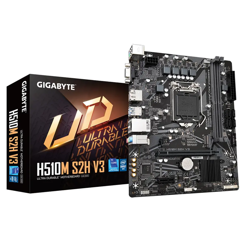 ⁨Gigabyte H510M S2H V3 (rev. 1.0) Intel H470 Express LGA 1200 micro ATX⁩ at Wasserman.eu