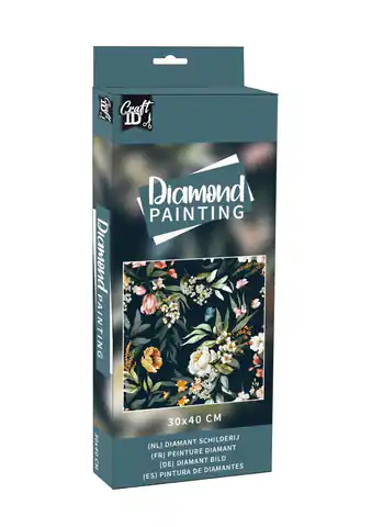 ⁨Diamond painting - Flowers, 30x40cm⁩ w sklepie Wasserman.eu