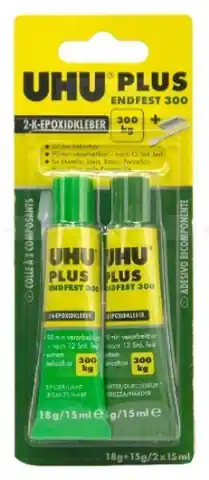 ⁨Epoxy adhesive UHU Plus Endfest 300 in tubes⁩ at Wasserman.eu