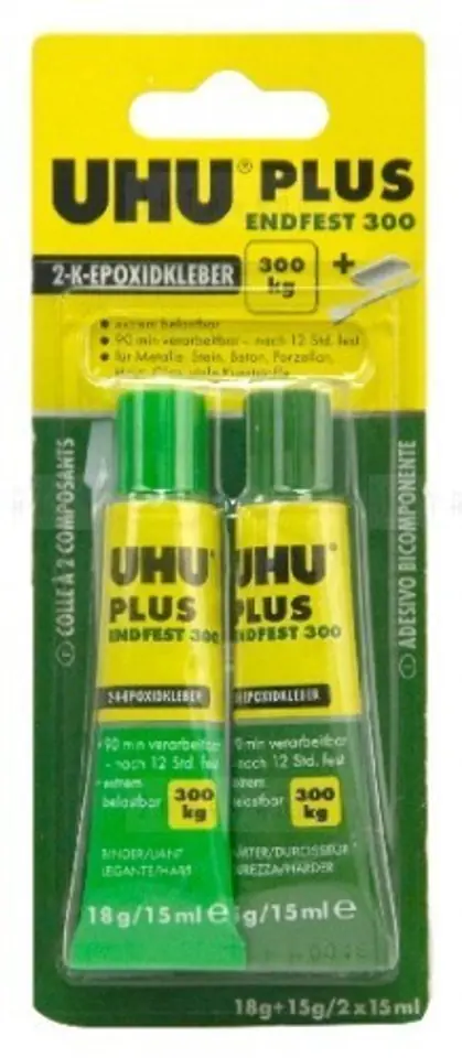 ⁨Klej epoksydowy UHU Plus Endfest 300 w tubkach 2x15ml⁩ w sklepie Wasserman.eu