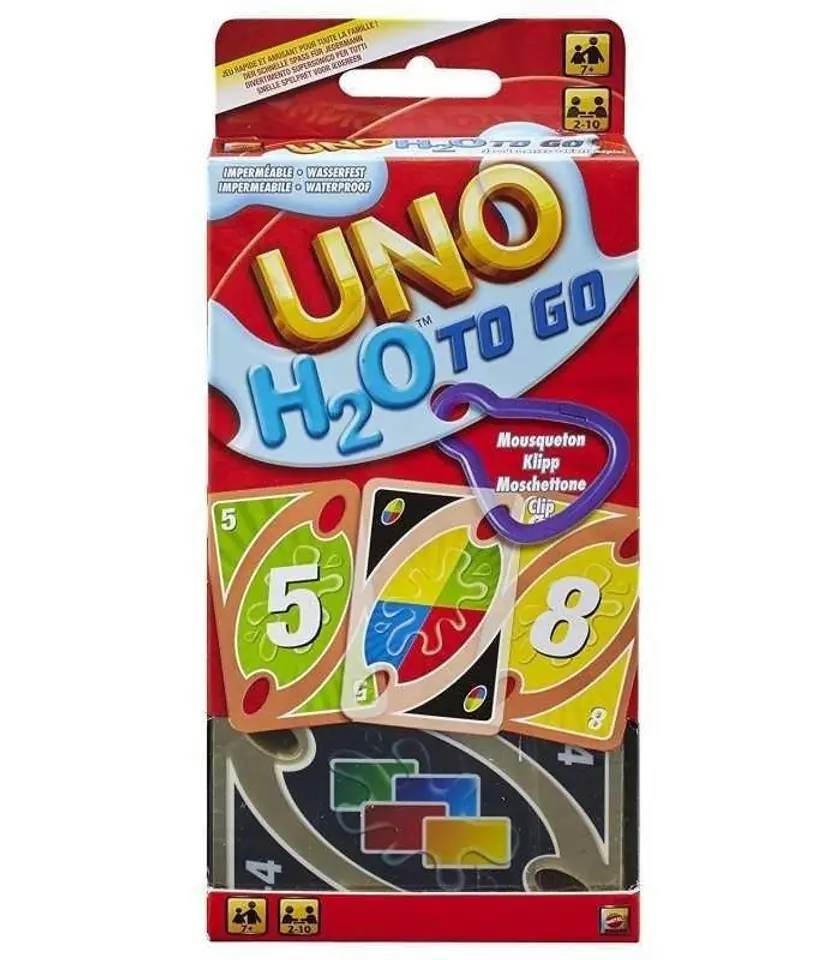 ⁨UNO H2O TO GO card game P1703 p12 MATTEL⁩ at Wasserman.eu