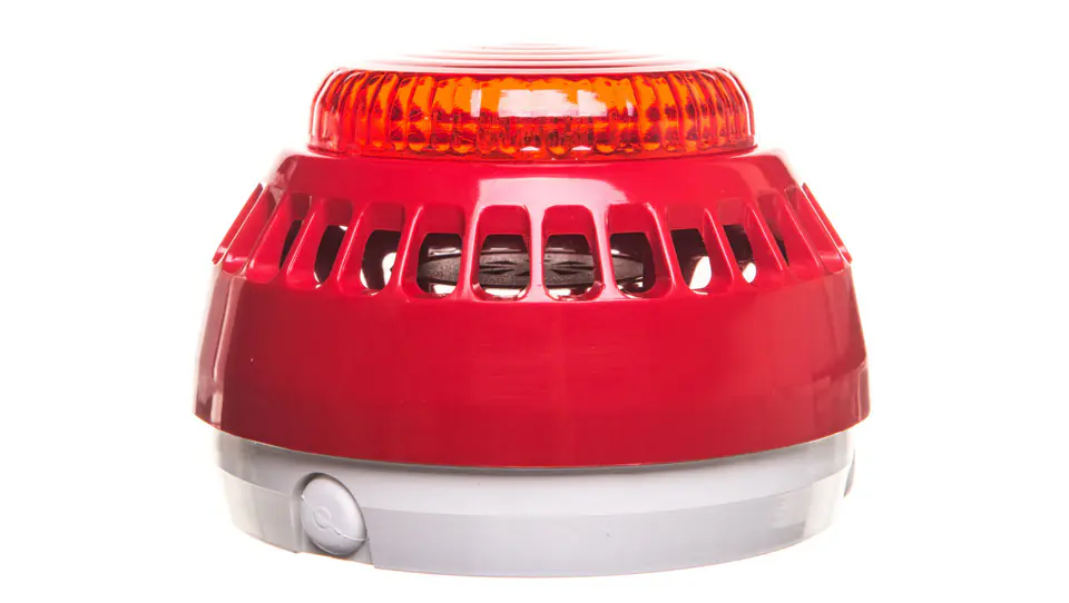 Sygnalizator akustyczno-optyczny 16-32,5V DC 100dB IP21C czerwony SA-K7 w sklepie Wasserman.eu