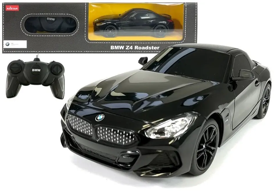 ⁨Auto R/C BMW Z4 Roadster Rastar 1:24 Czarne⁩ w sklepie Wasserman.eu
