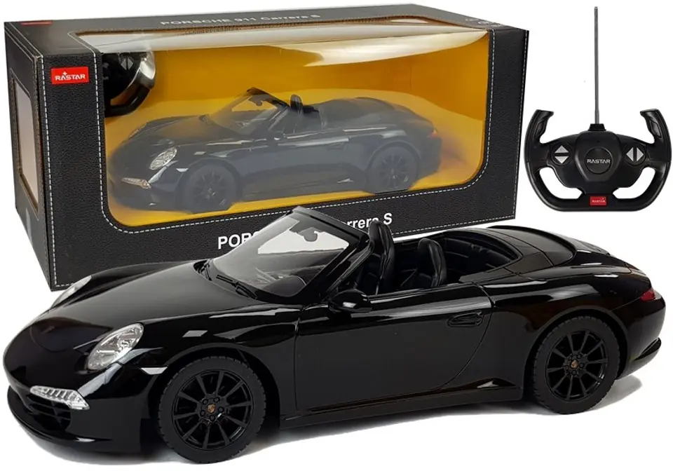 ⁨Auto R/C Porsche 911 Carrera S Rastar 1:12 Czarne⁩ w sklepie Wasserman.eu