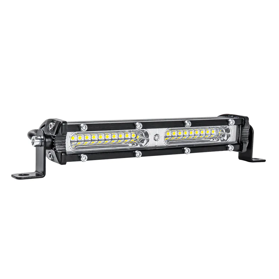 ⁨Lampa robocza panelowa slim led bar awl48 54w 18cm 4320lm 12v 24v amio-03259⁩ w sklepie Wasserman.eu