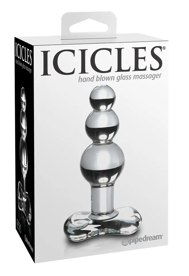 ⁨Korek analny szklany No. 47 10,5cm Icicles⁩ w sklepie Wasserman.eu