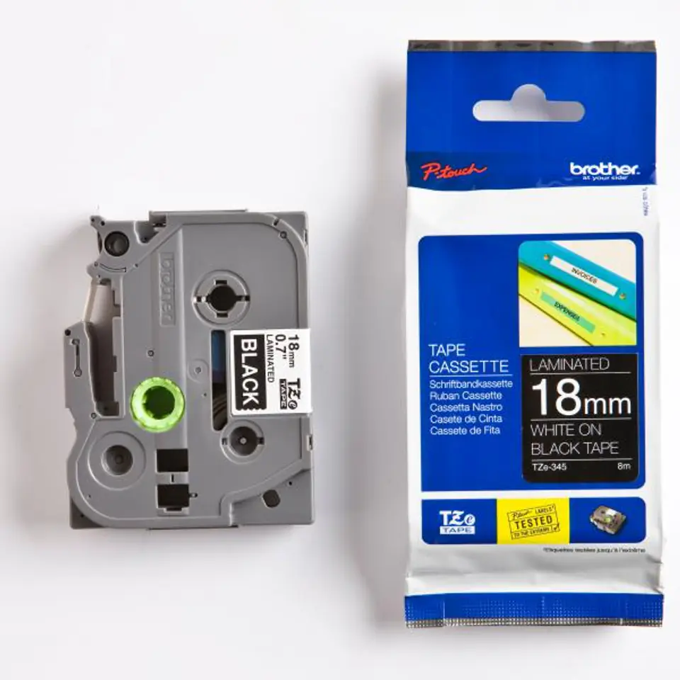 ⁨BROTHER Tape Laminated White TZe-345⁩ at Wasserman.eu