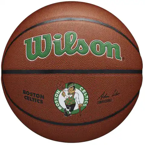 ⁨Piłka do koszykówki Wilson Team Alliance Boston Celtics Ball (kolor Brązowy, rozmiar 7)⁩ w sklepie Wasserman.eu