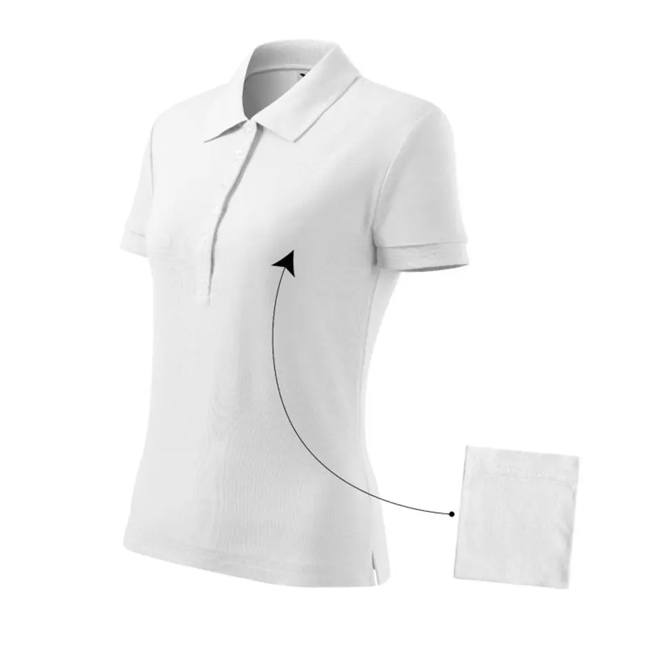 ⁨Koszulka polo Malfini Cotton W (kolor Biały, rozmiar 2XL)⁩ w sklepie Wasserman.eu