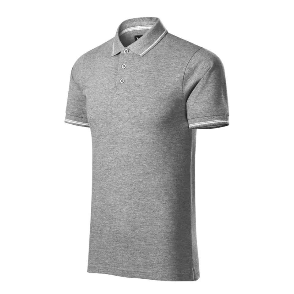 ⁨Koszulka polo Malfini Premium Perfection plain M (kolor Szary/Srebrny, rozmiar 3XL)⁩ w sklepie Wasserman.eu