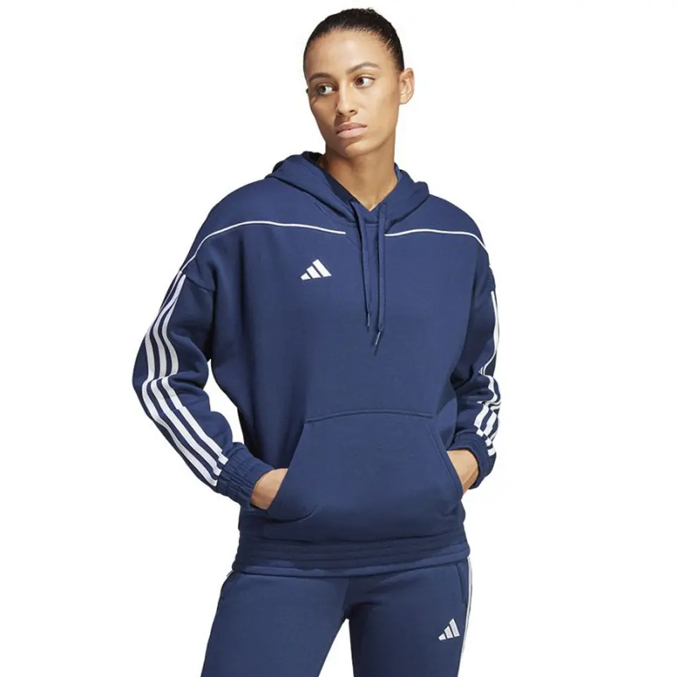 ⁨Bluza adidas TIRO 23 SW Hoody W (kolor Granatowy, rozmiar L)⁩ w sklepie Wasserman.eu