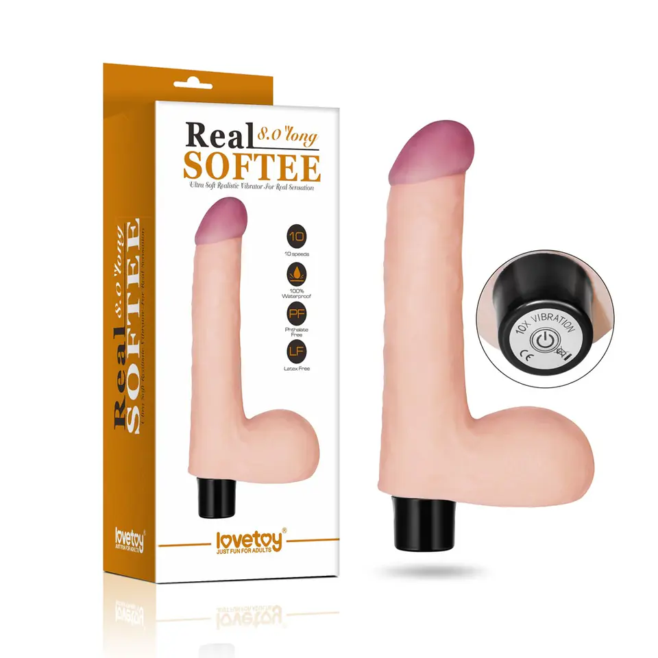WIBRATOR 8" REAL SOFTEE w sklepie Wasserman.eu