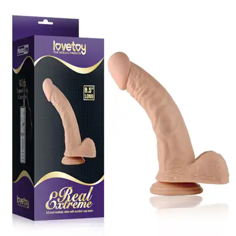 ⁨Dildo with suction cup Real Extreme 22cm Lovetoy⁩ at Wasserman.eu