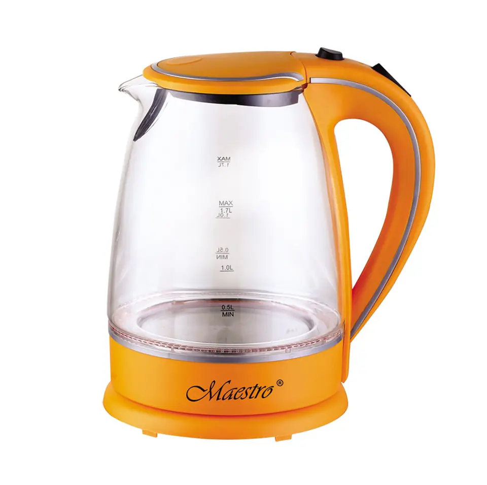 ⁨MAESTRO MR-064-ORANGE electric kettle⁩ at Wasserman.eu