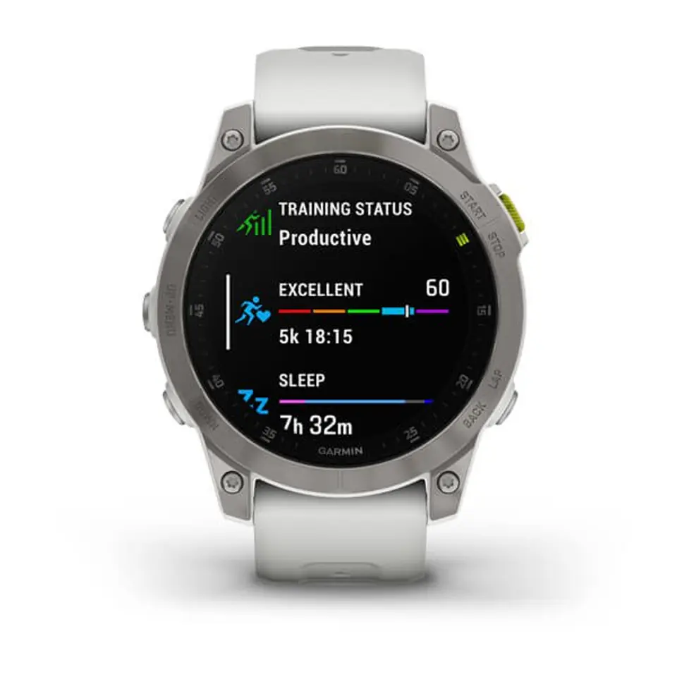 ⁨Zegarek Garmin EPIX 2 Sapphire White Titanium⁩ w sklepie Wasserman.eu