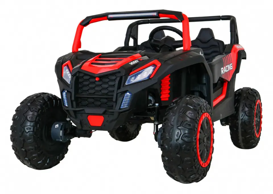 ⁨Buggy ATV Racing dla 2 dzieci Czerwony + Napęd 4x4 + Pilot + Wolny Start + MP3 LED⁩ w sklepie Wasserman.eu