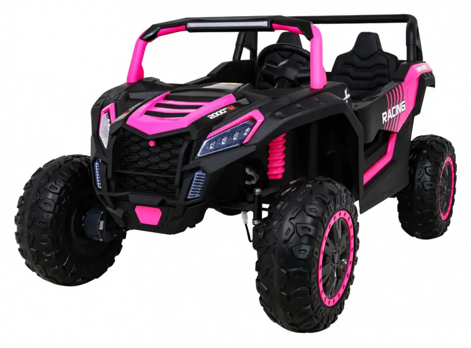 ⁨Buggy ATV Racing dla 2 dzieci Różowy + Napęd 4x4 + Pilot + Wolny Start + MP3 LED⁩ w sklepie Wasserman.eu