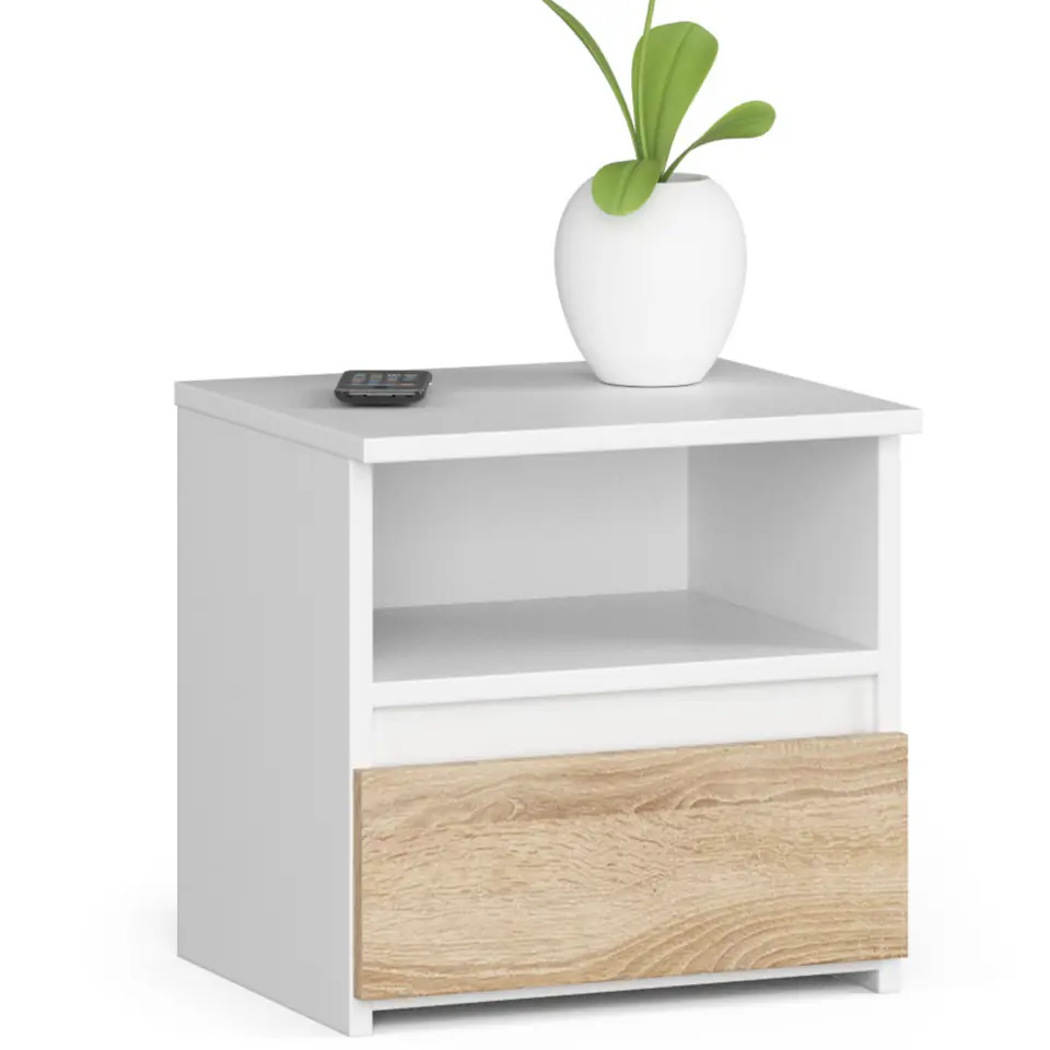 ⁨KOMODA CL1 PK BIAŁA / DĄB SONOMA⁩ w sklepie Wasserman.eu
