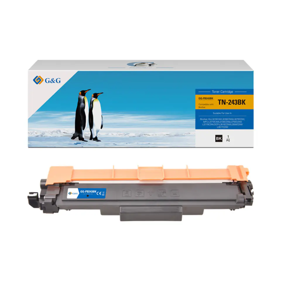 ⁨G&G kompatybilny toner z Brother TN243BK, NT-PB243BK, black, 1000s⁩ w sklepie Wasserman.eu