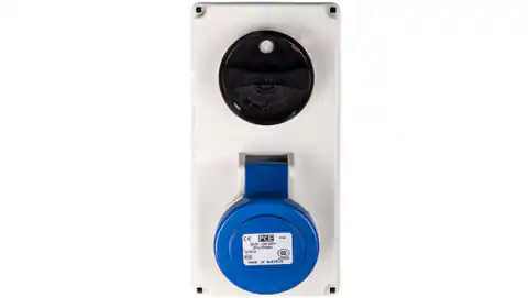 ⁨Fixed socket with switch 0-1 small 16A 3P 230V IP44 /mechanical lock/ 6113-6⁩ at Wasserman.eu