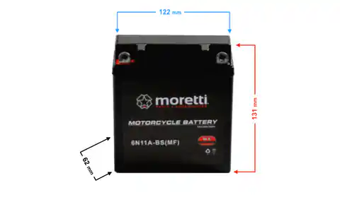 ⁨Akumulator Moretti AGM (Gel) 6N11A-4B⁩ w sklepie Wasserman.eu